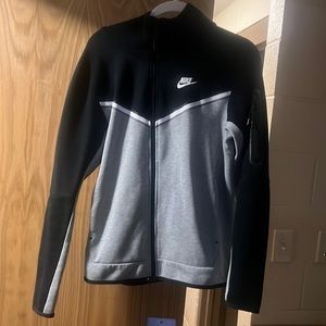 Nike Tech Fleece Full Zip Hoodie - Black/Grey